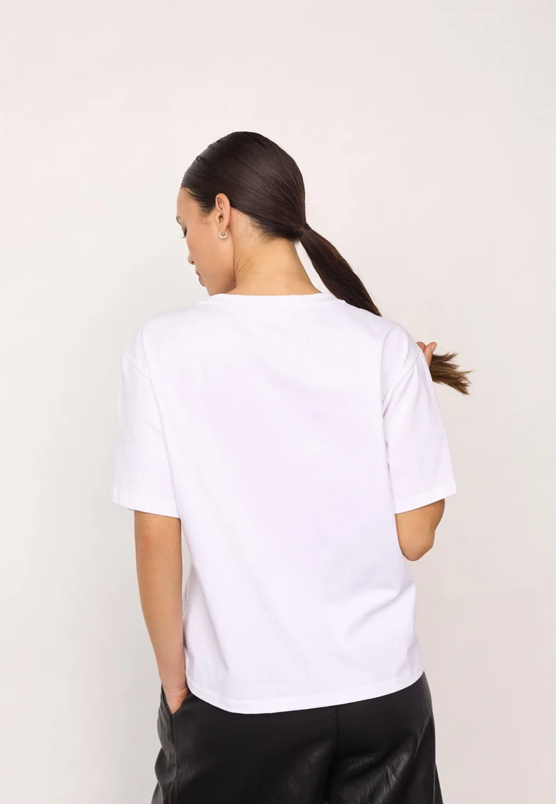 Co´Couture - Lipcc Coco Box Tee 500066 - 10001 - White