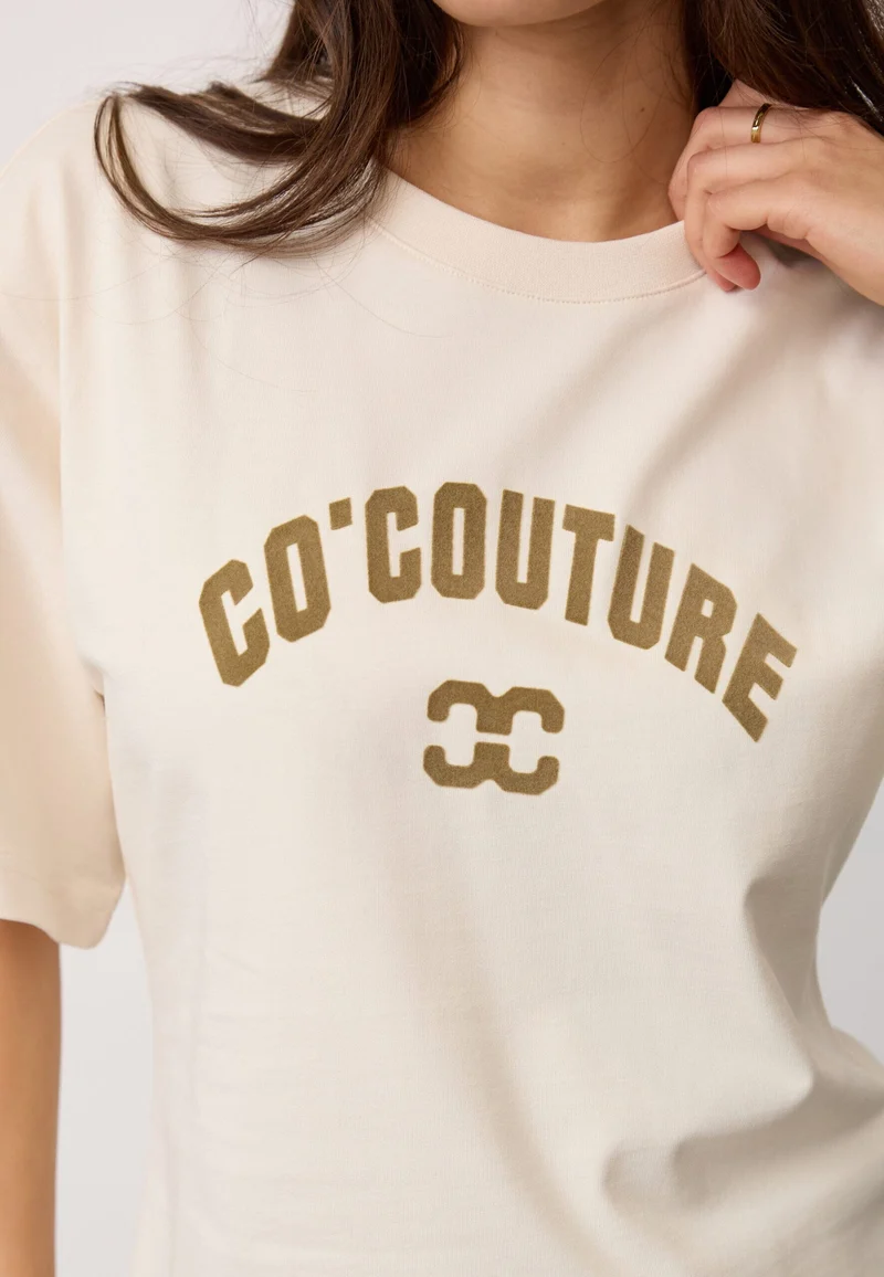 Co´Couture - 43013 Zengacc Tee O-Neck 500108 - 10040 - Pearl - Olive