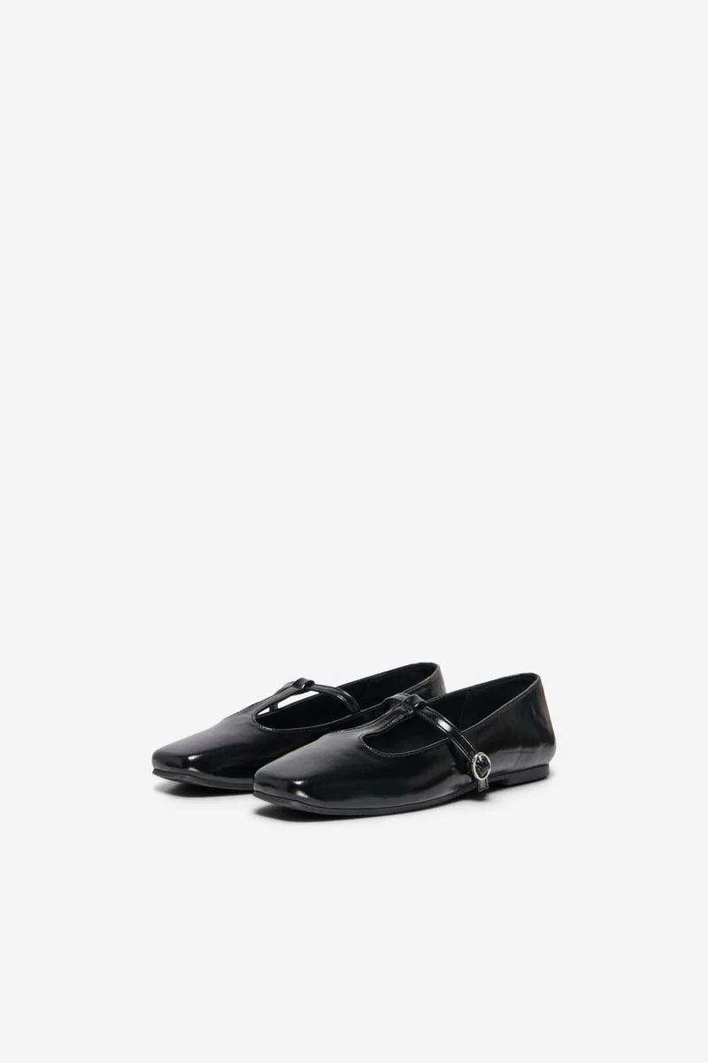 Only - Onlakira-8 Pu T-Strap Ballerina - 5064662 Black