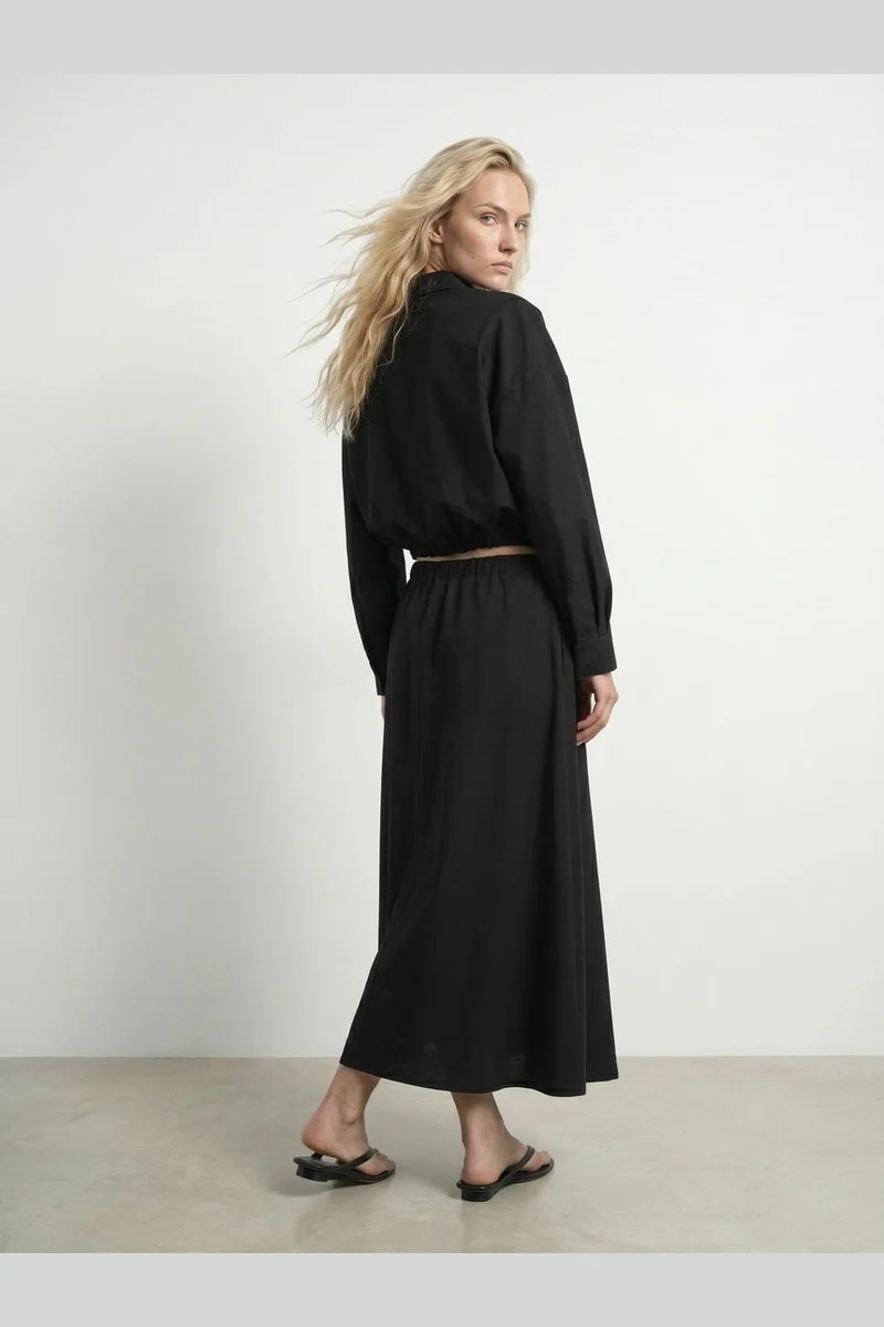 Hypedrop - Hdenya Maxi Skirt 32000732 - 5242688 - Black