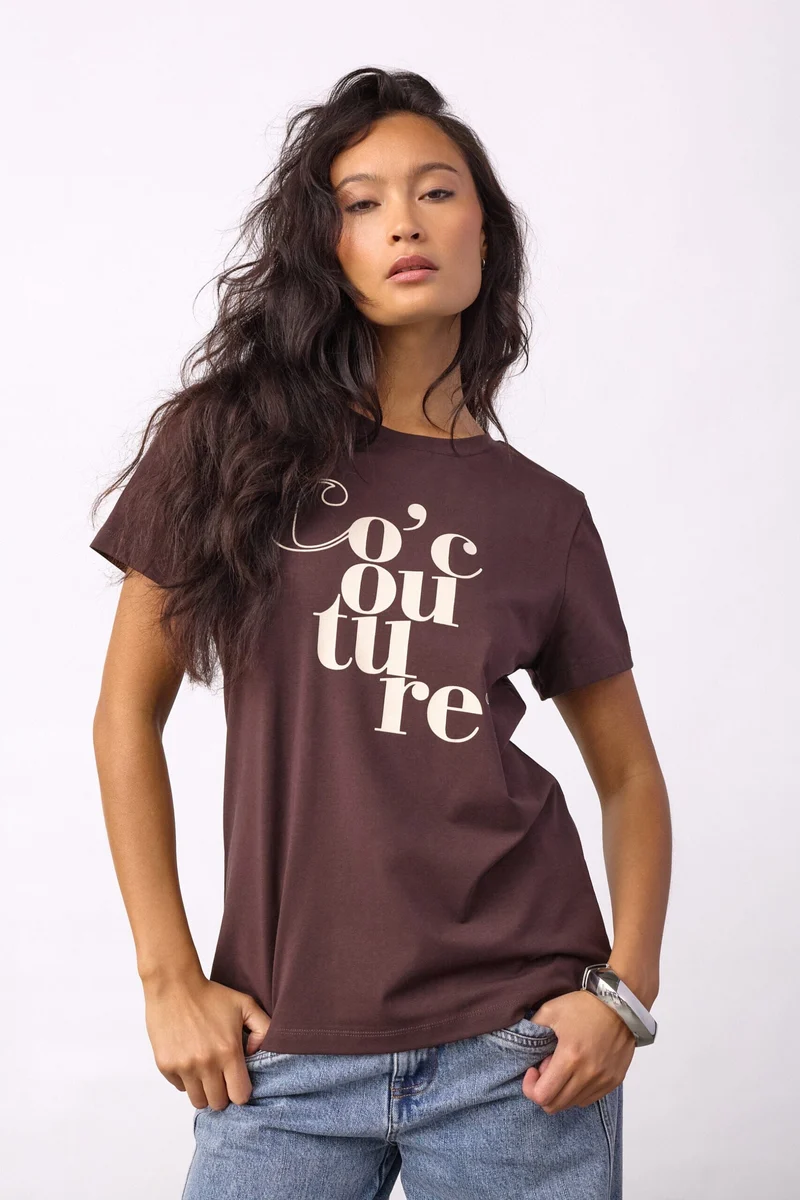 Co´Couture - 43002 Co´Couturecc Tee 500101 - 20015 - Chocolate Plum