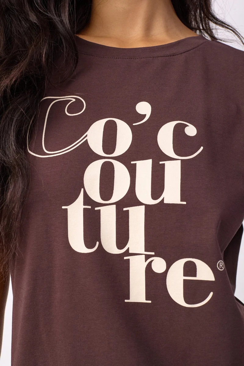Co´Couture - 43002 Co´Couturecc Tee 500101 - 20015 - Chocolate Plum