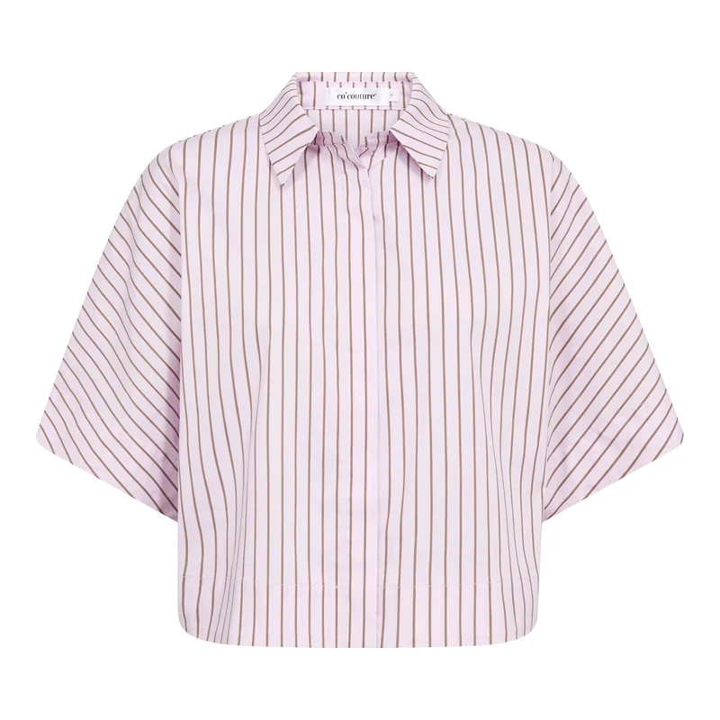 Co´Couture - Sigridcc Stripe Ss Shirt 500197 - 35006 - Rosebloom