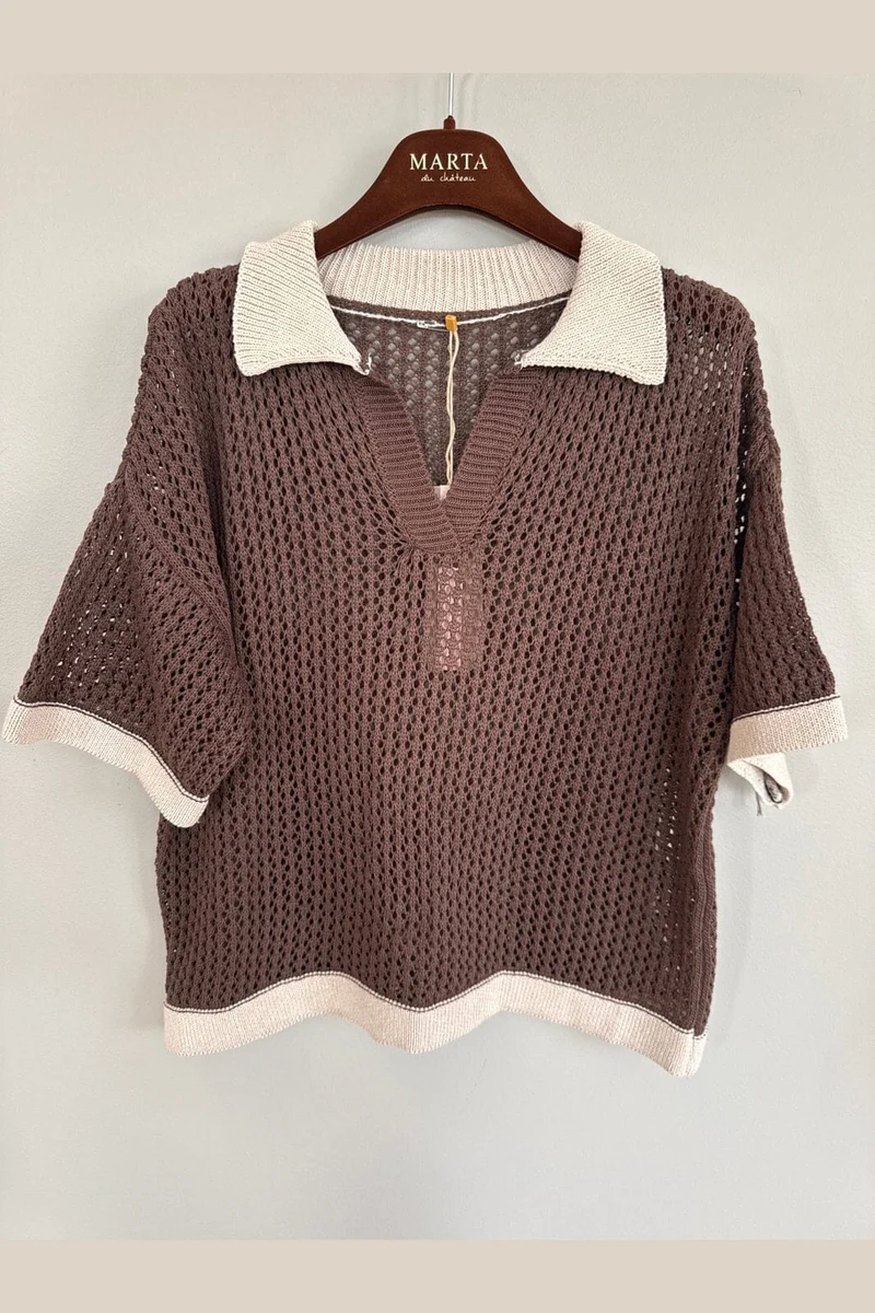 Marta Du Chateau - Mdcnayeli Knit 65032 - Caffe/Corda