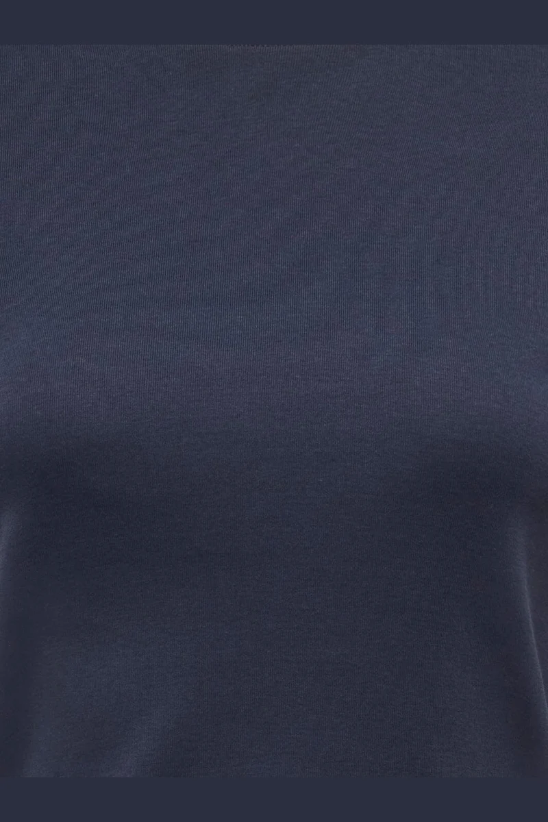 Only - Onlbina S/S Short Top Solid - 5189713 Night Sky Biscotfi Contrast