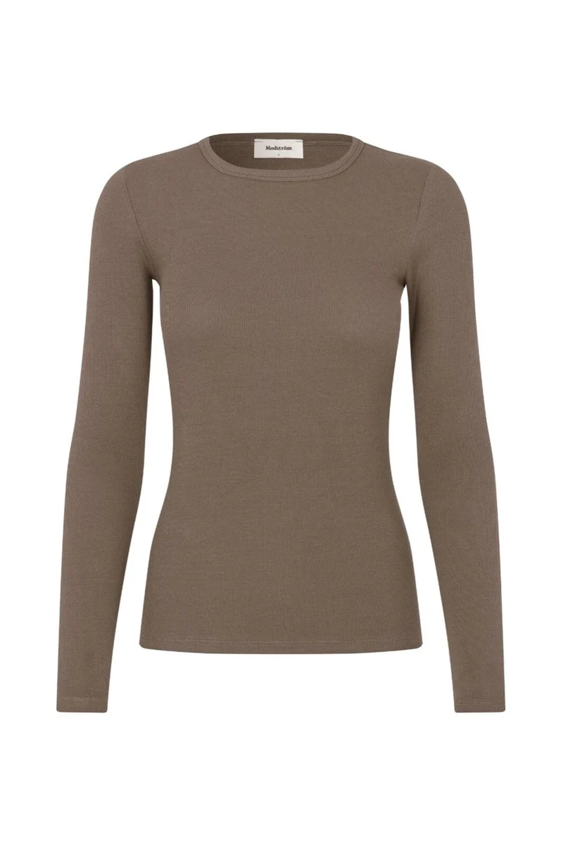 Modström - Igormd Ls T-Shirt 59323 - 5584 - Chocolate Chip