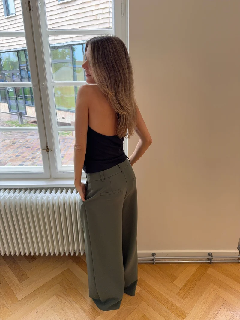 Modström - Galemd Wide Pants 58887 - 2201 - Army Dust