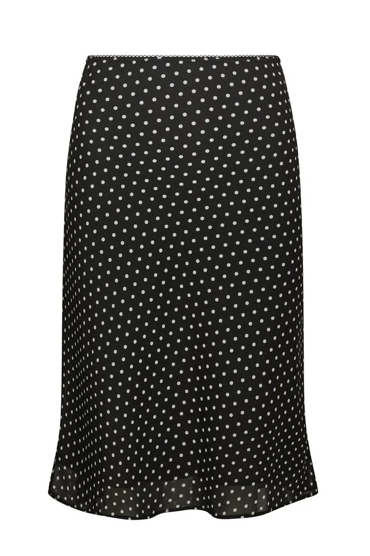 Neo Noir - Mindie Mini Dot Skirt 170111 - 100 - Black