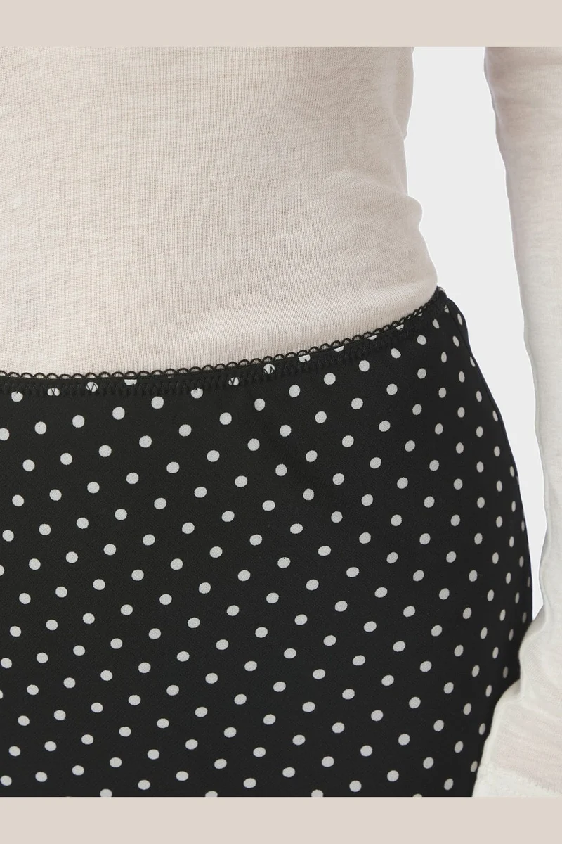 Neo Noir - Mindie Mini Dot Skirt 170111 - 100 - Black