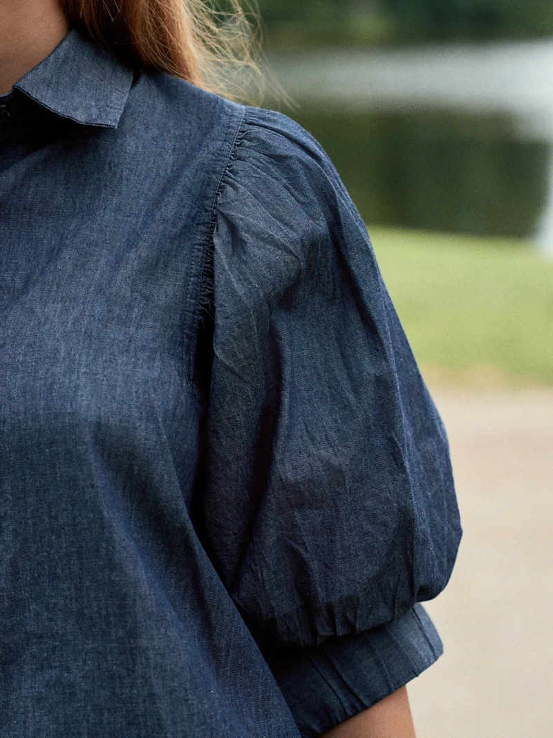 Neo Noir - Etta Denim Shirt 170462 - 140 - Blue