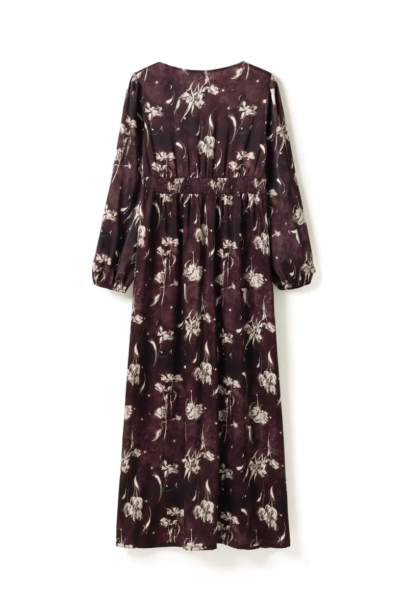 Noella - N-Lilith Maxi Dress 16380002 - 1501 - Dovie Burgundy Print