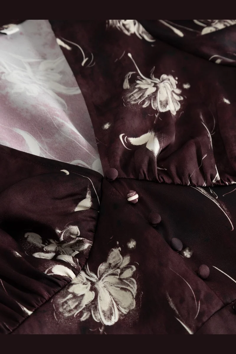 Noella - N-Lilith Maxi Dress 16380002 - 1501 - Dovie Burgundy Print