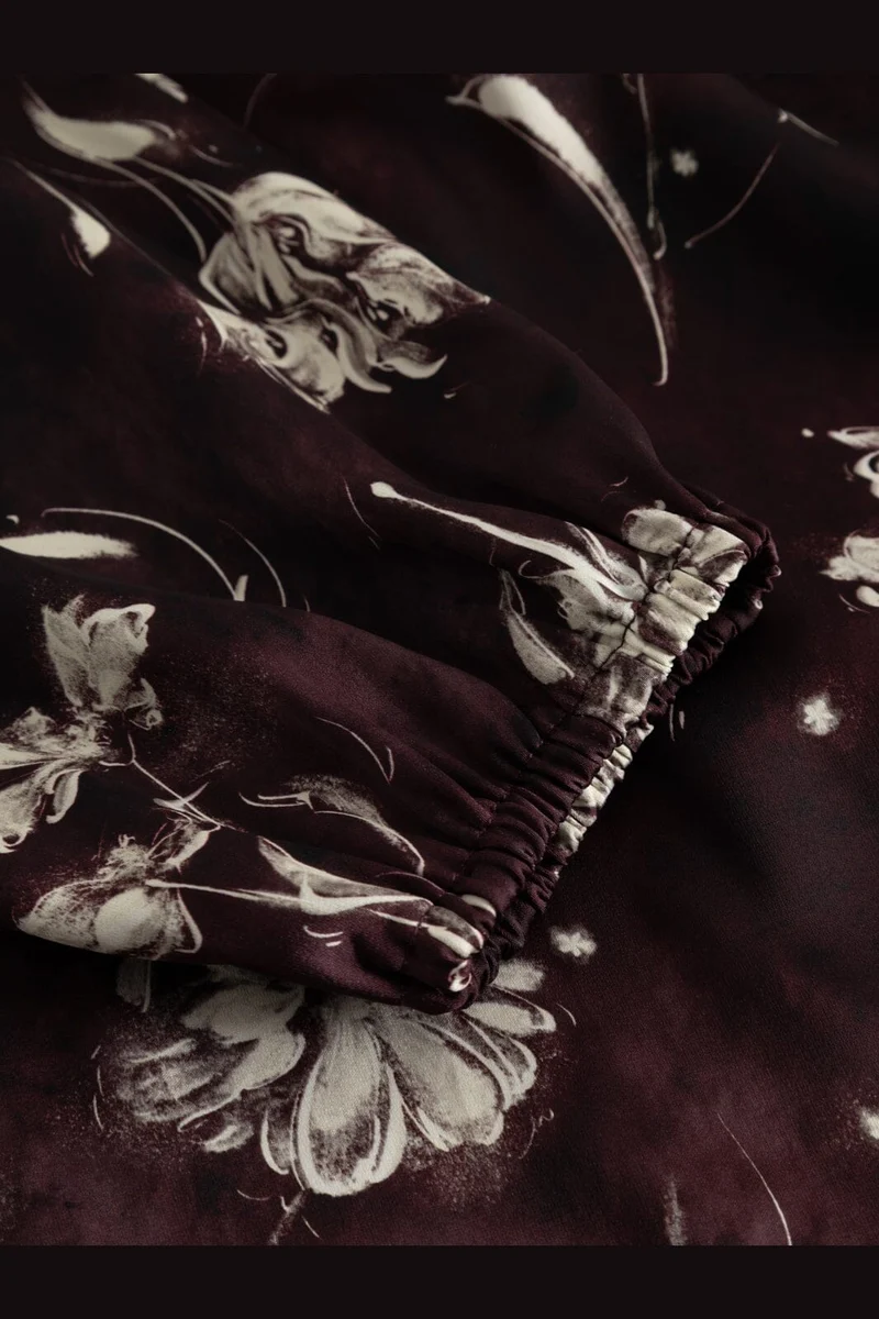 Noella - N-Lilith Maxi Dress 16380002 - 1501 - Dovie Burgundy Print