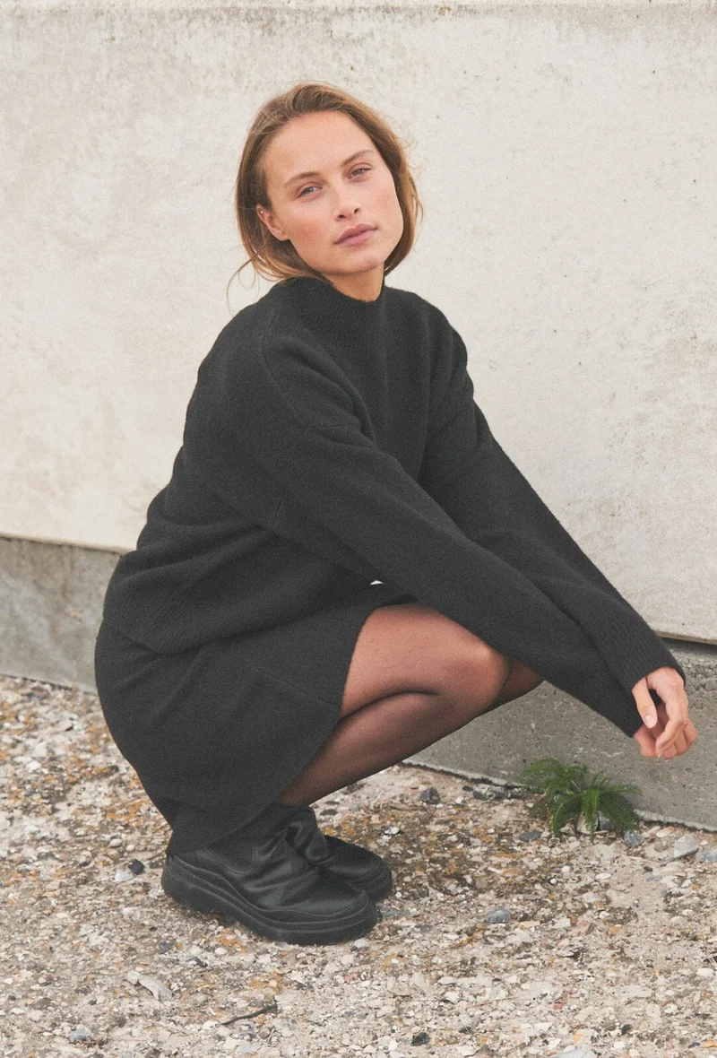 Neo Noir - Paulina Knit Blouse - Black