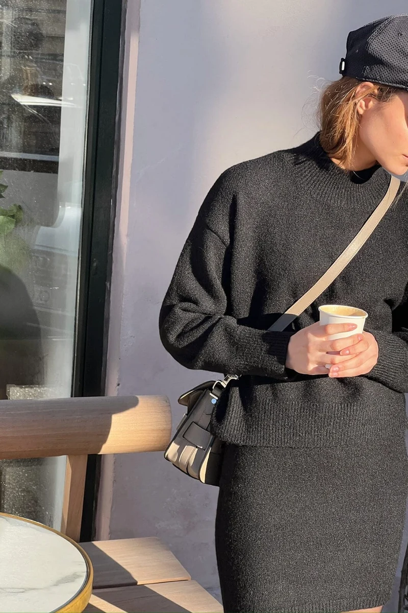 Neo Noir - Paulina Knit Blouse - Black