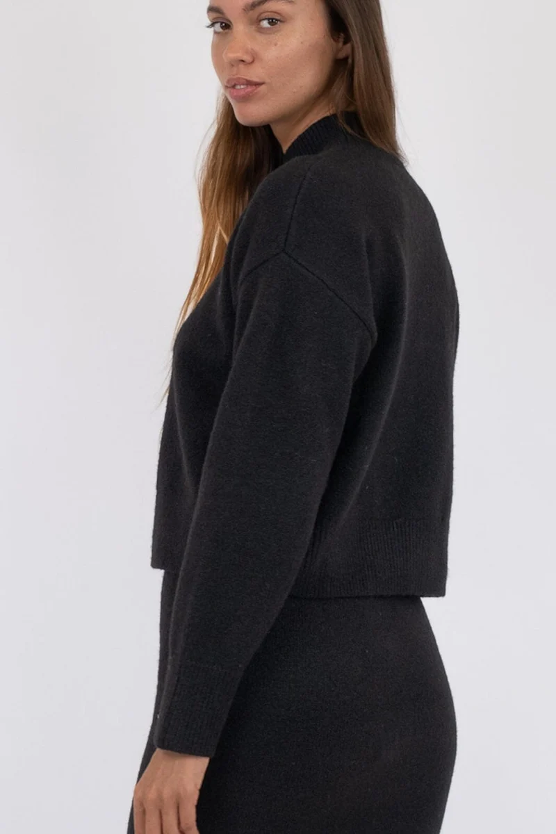Neo Noir - Paulina Knit Blouse - Black