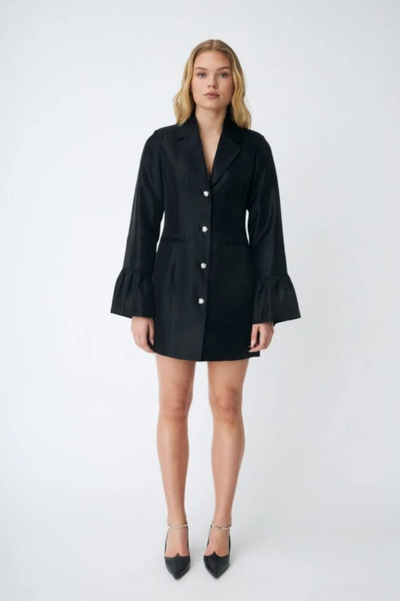 Cras - Nolina Blazer Dress C582 - 9999 Black