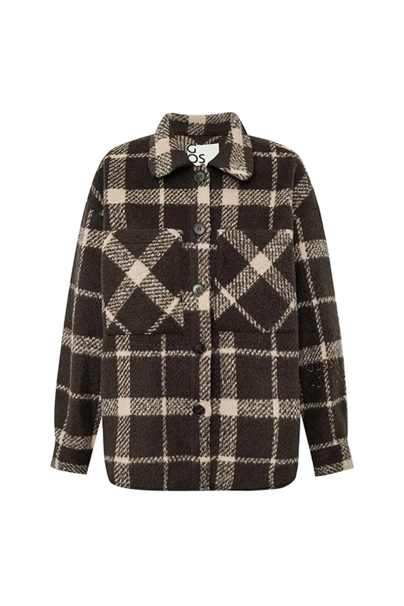 Gossia - Icego Shirt Jacket G3212 - Brown Checks