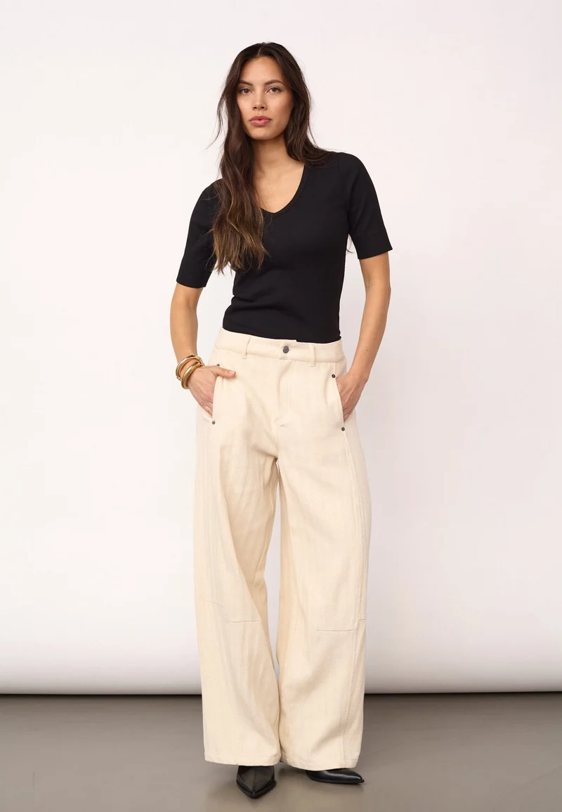 Co´Couture - Calincc Pant 500117 - 10003 - Creme