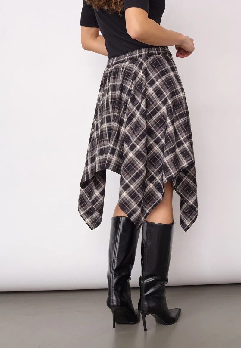 Co´Couture - Dagnycc Check Tie Skirt 500069 - 65001 - Black