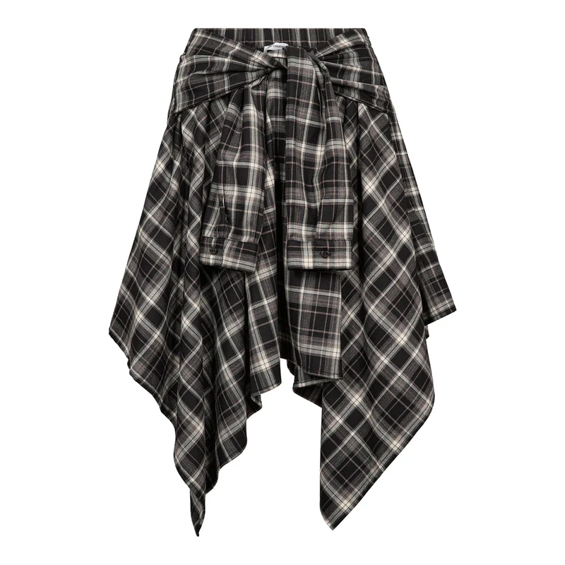 Co´Couture - Dagnycc Check Tie Skirt 500069 - 65001 - Black