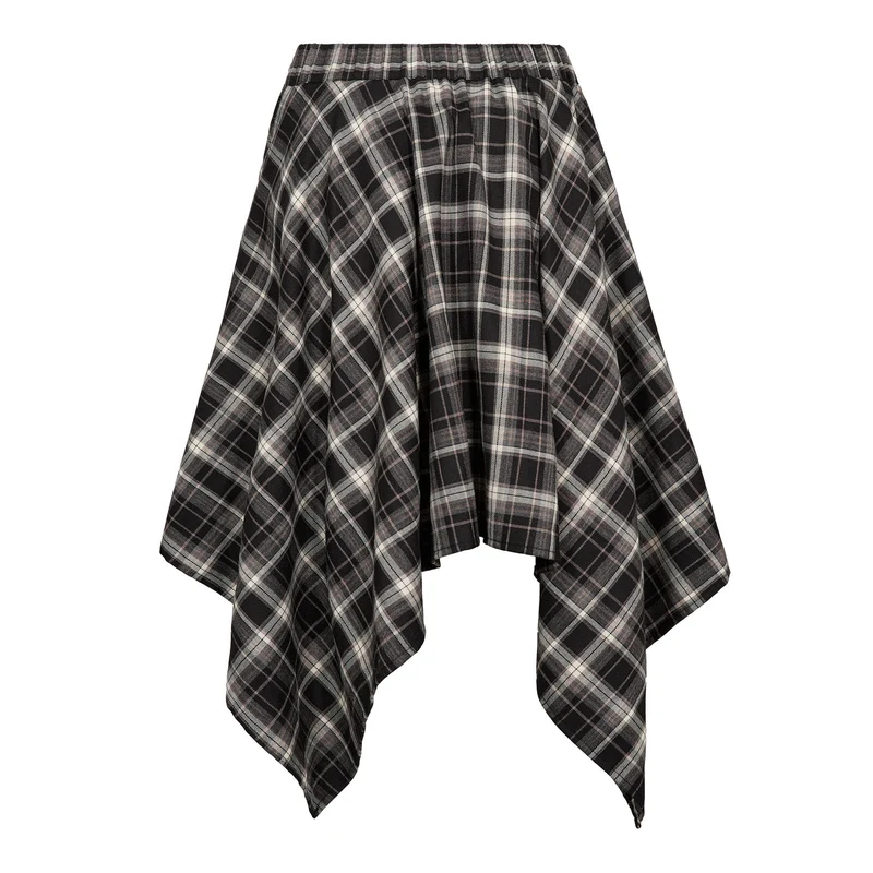 Co´Couture - Dagnycc Check Tie Skirt 500069 - 65001 - Black