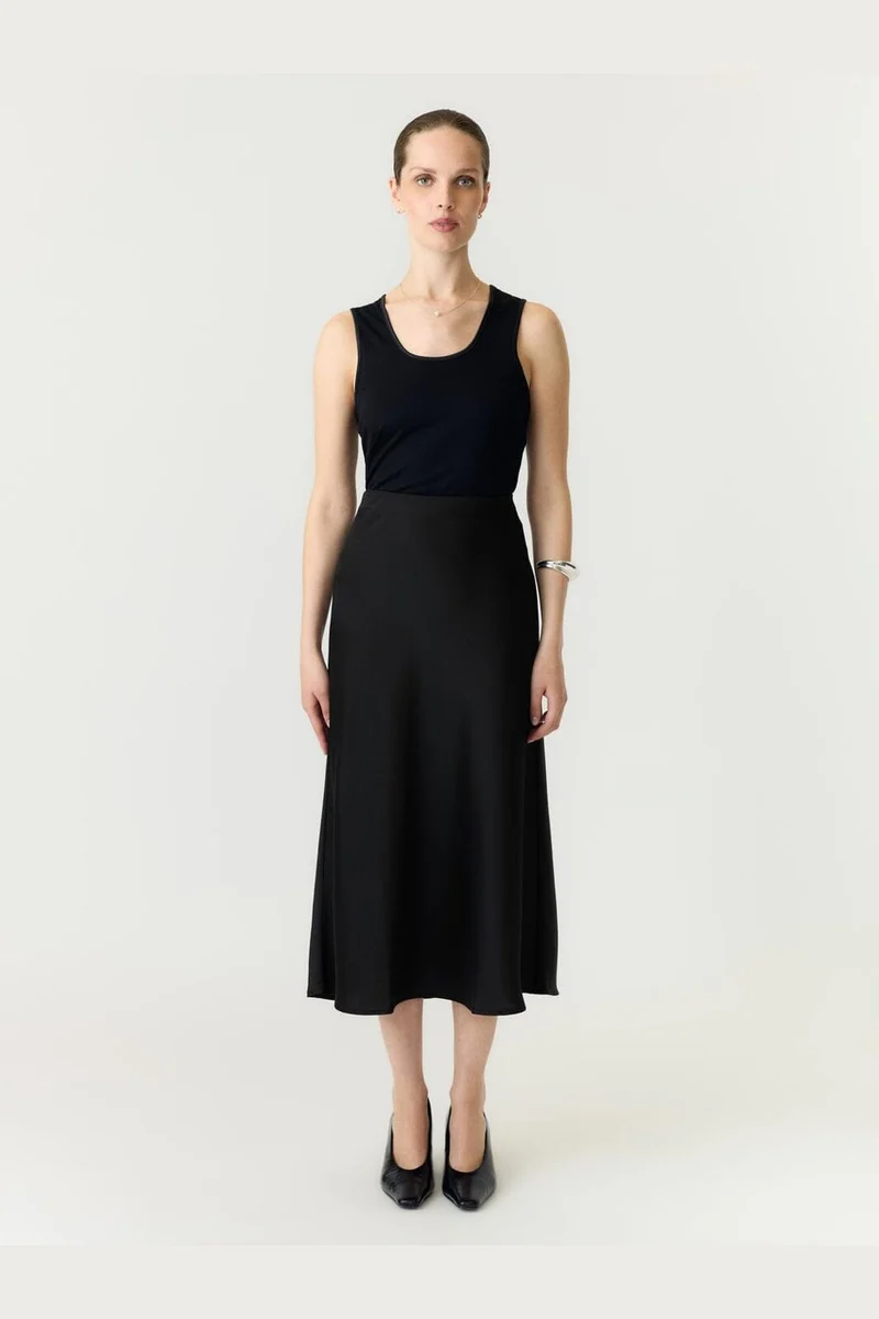 Yas - Yaspella Midi Skirt - 4260229 Black