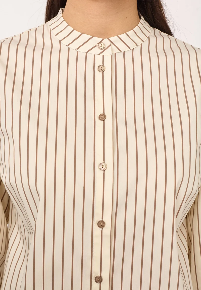 Co´Couture - Sigridcc Stripe Shirt 500198 - 10006 - Bone