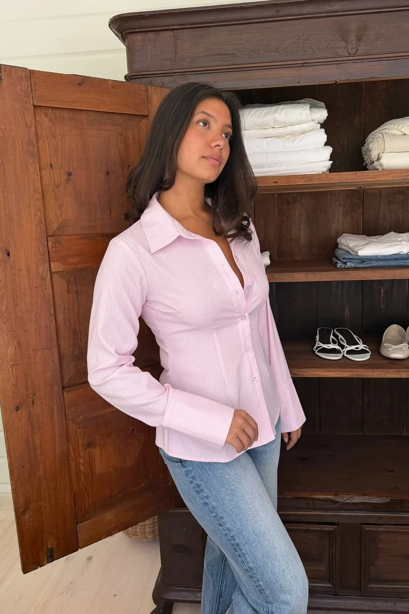 BYIC - Siljeic Shirt A25127 - Pink White Stripes