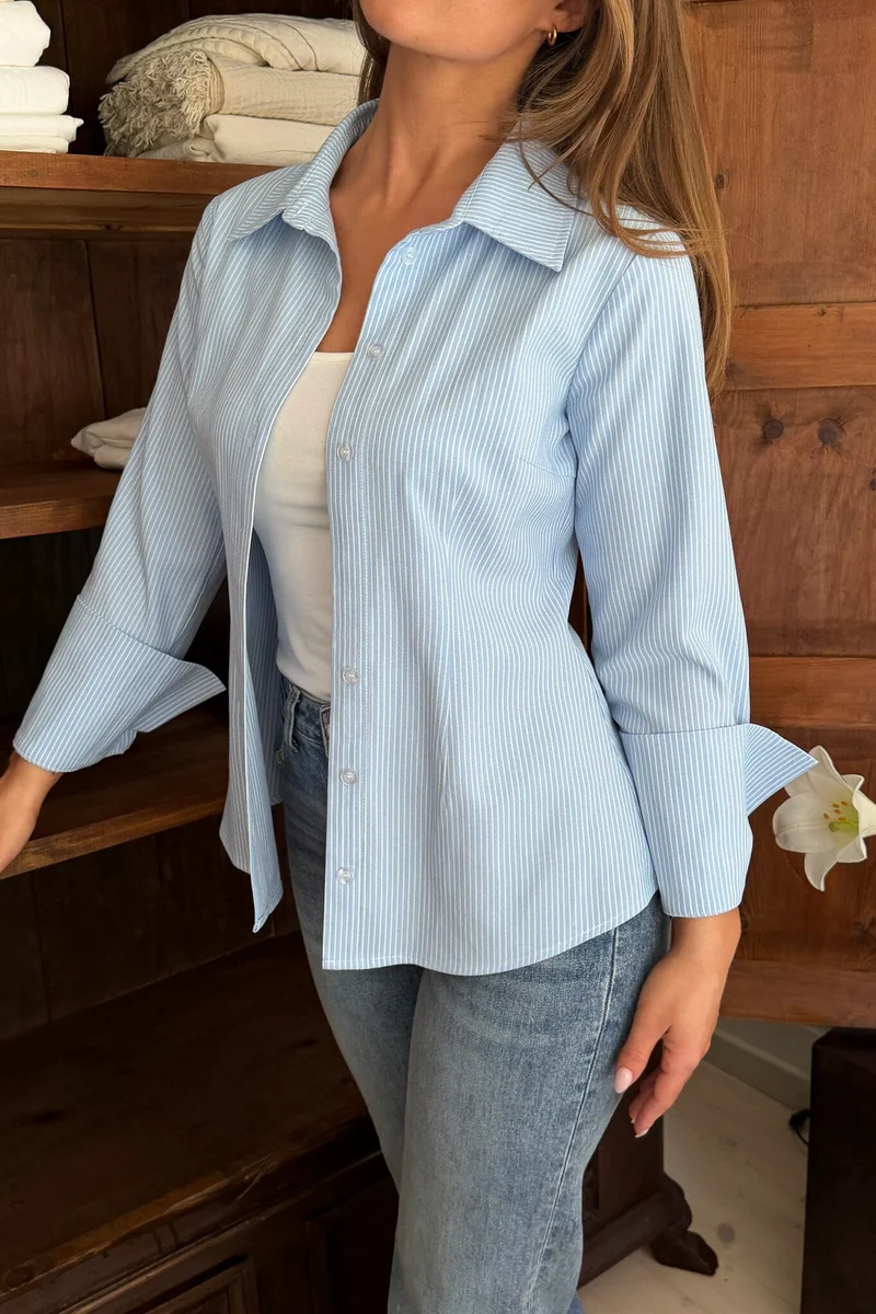BYIC - Siljeic Shirt A25127 - Blue White Stripes