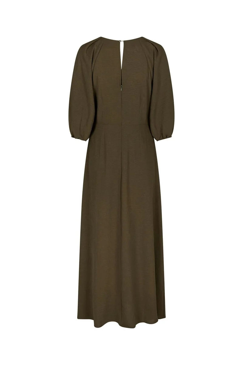 Neo Noir - Meriel Structure Solid Dress 170305 - 151 - Army