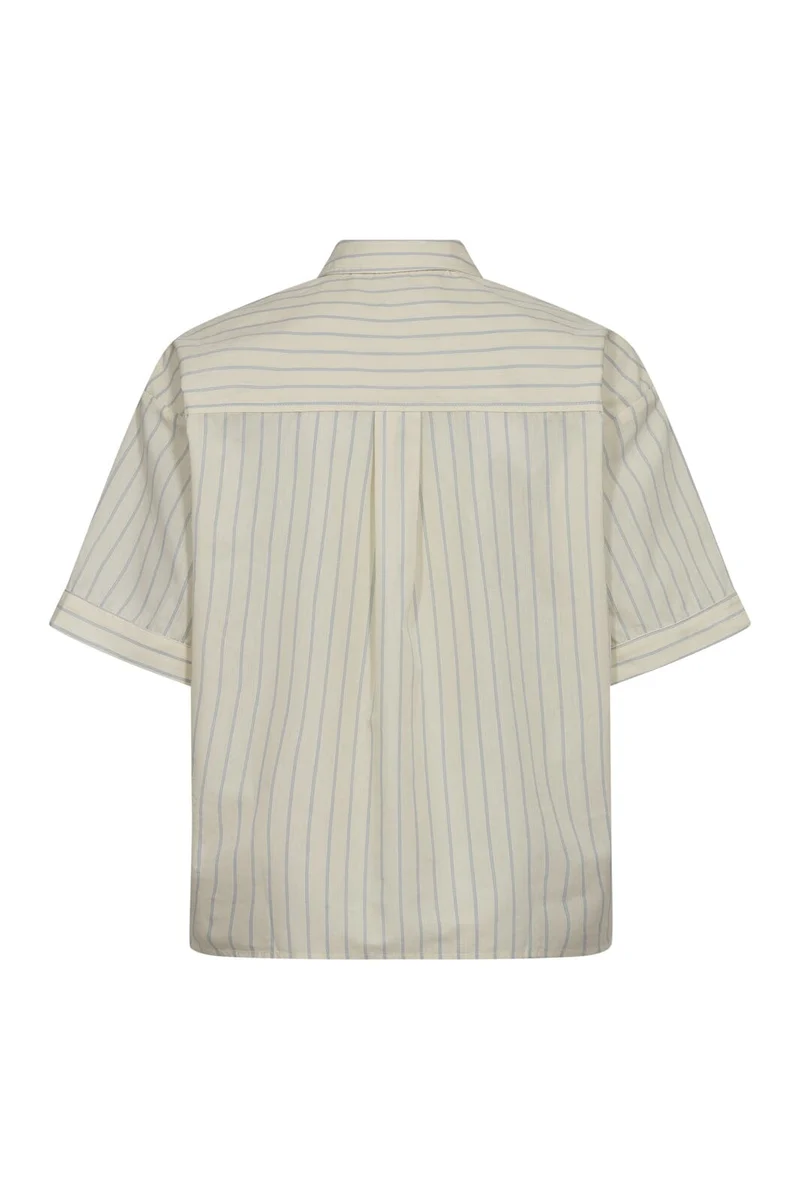 Co´Couture - Simocc Stripe Ss Tie Shirt 45050 - 171 - Paleyellow