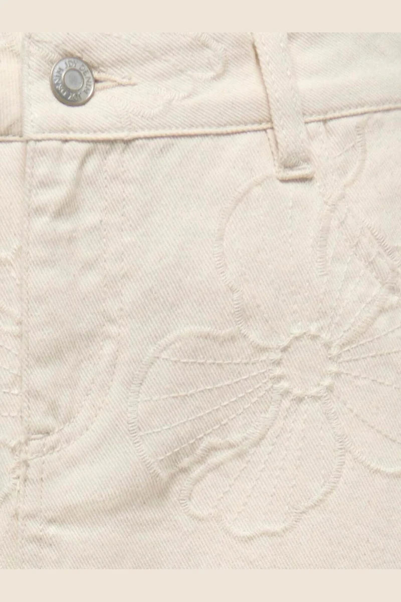 Jdy - Jdyhavanna Emb Skirt - 5140649 Ecru