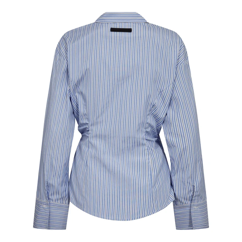 Haute L'Amitié - Nina Strap Shirt HL10795 - Pale Blue Stripe