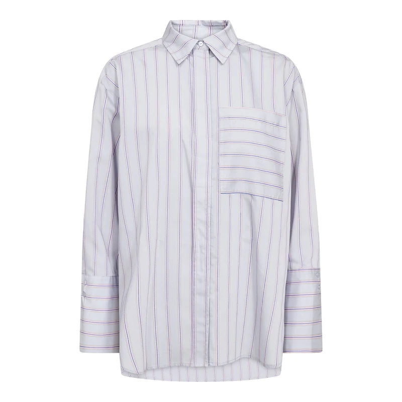 Co´Couture - Noliecc Stripe Shirt 500022 - 40004 - Pale Blue