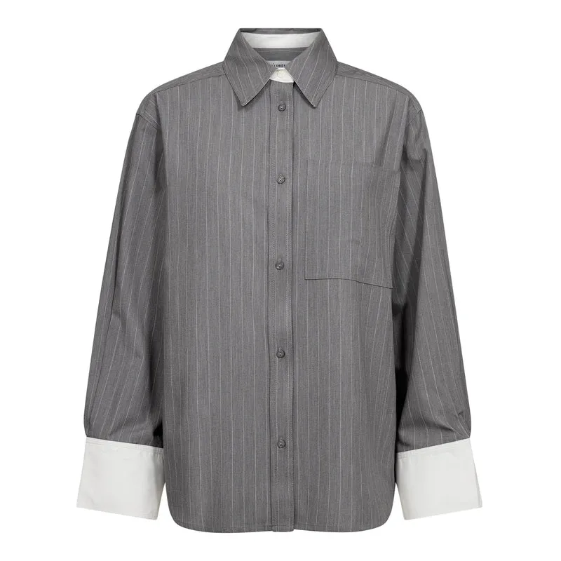 Co´Couture - Pennycc Pin Shirt 500134 - 65003 - Mid Grey