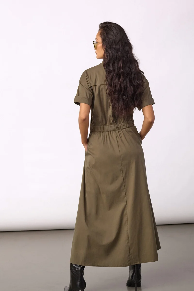 Co´Couture - Elaracc Ss Wrap Dress 500254 - 60009 - Olive