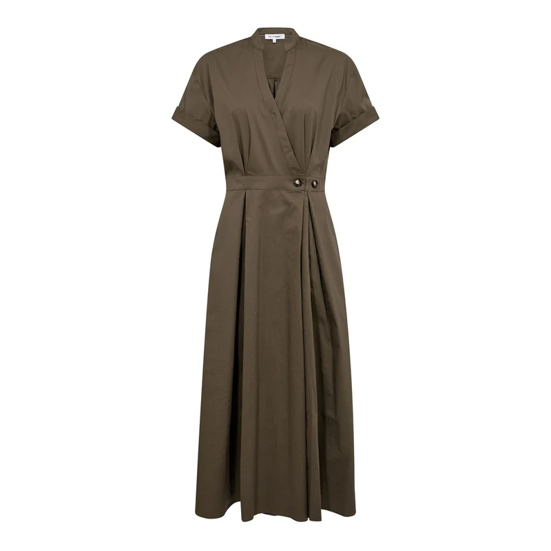 Co´Couture - Elaracc Ss Wrap Dress 500254 - 60009 - Olive