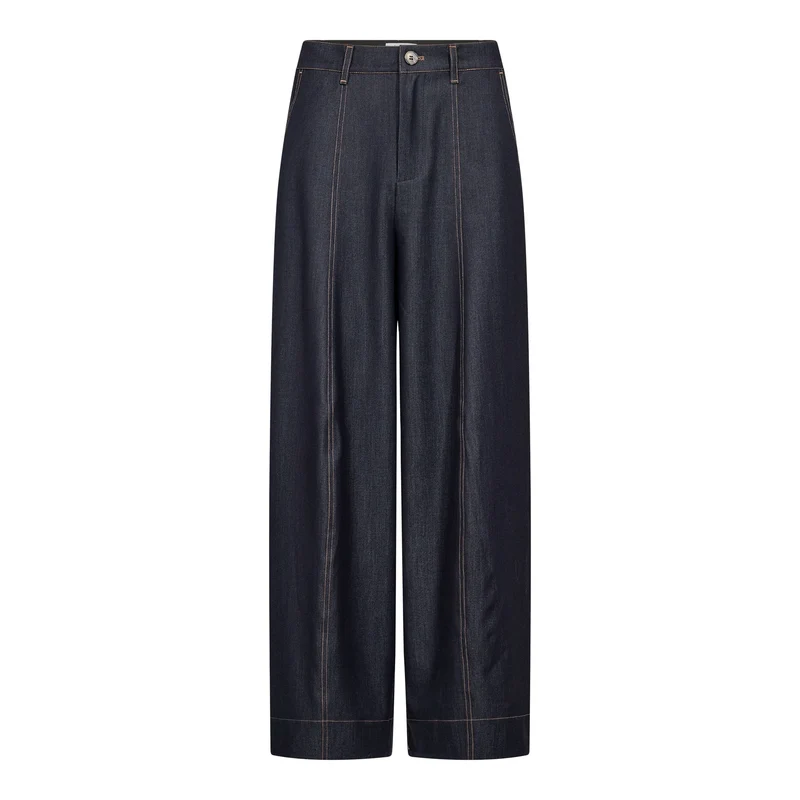 Co´Couture - Terrycc Barrel Pant 500107 - 45006 - Navy Denim