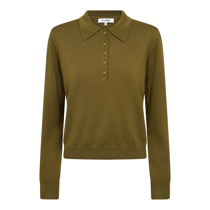 Co´Couture - Corycc Padded Polo Knit 500212 - 60007 - Fern Green