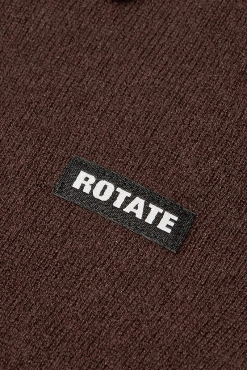Rotate - Knitted Polo Top 1166801667 - 1667 Molé