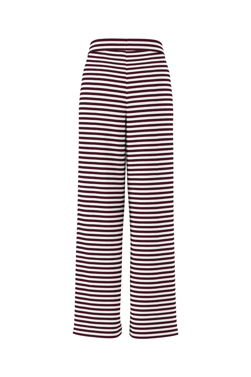 Pieces - Pclaya Wide Pants - 5086931 Winetasting Bright White