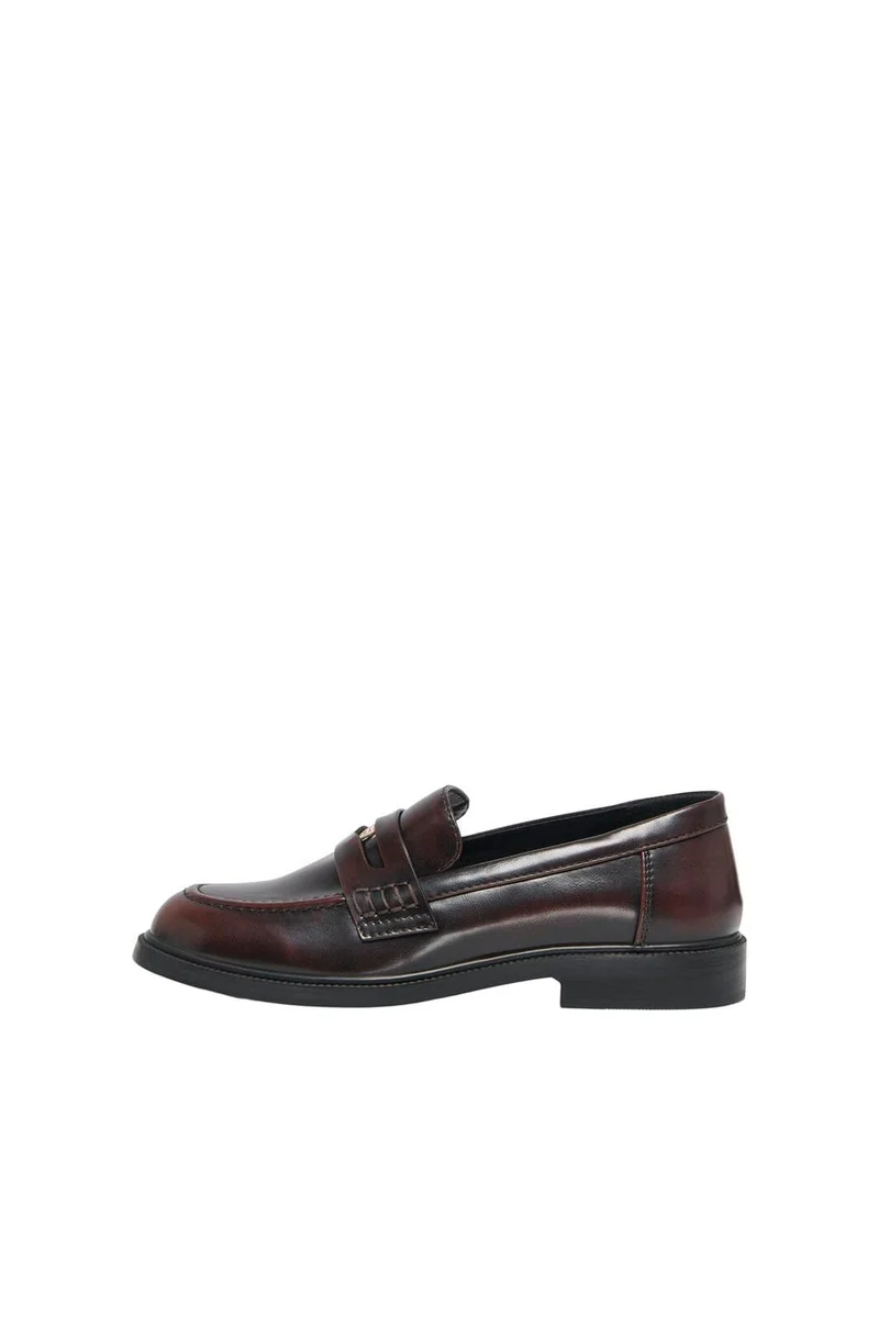 Only - Onllux-12 Button Loafer - 4844550 Decadent Chocolate