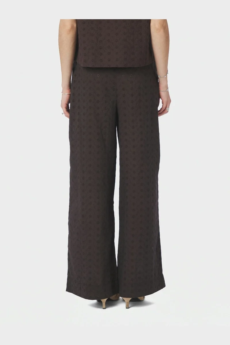 Neo Noir - Emmey Emb Pants 169504 - 676 - Dark Brown