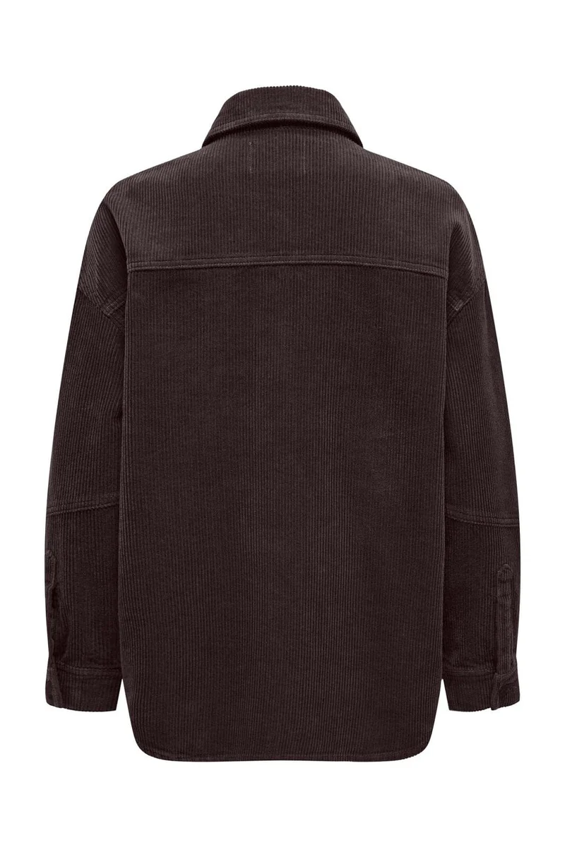 Only - Onltiggy L/S Cord Shacket - 4975019 Ganache
