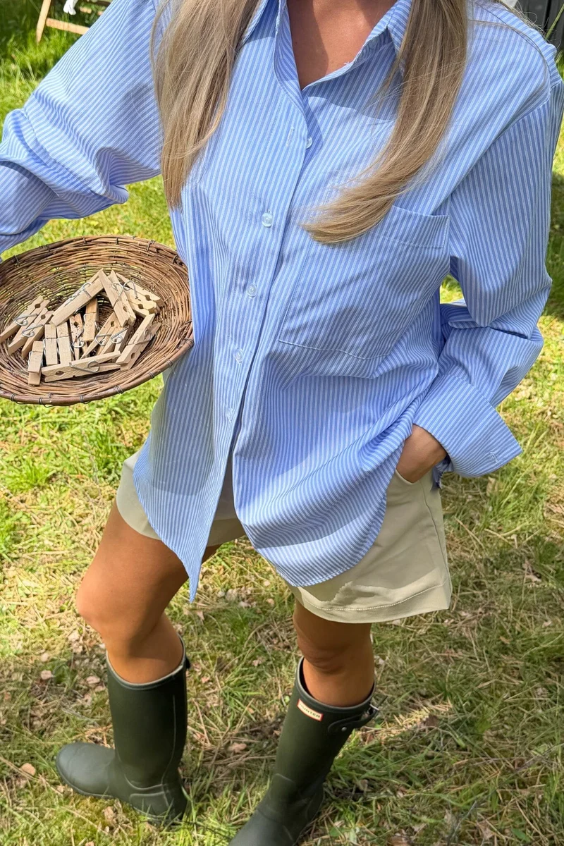 BYIC - Isabellaic Shirt A2537 - Blue White Stripes