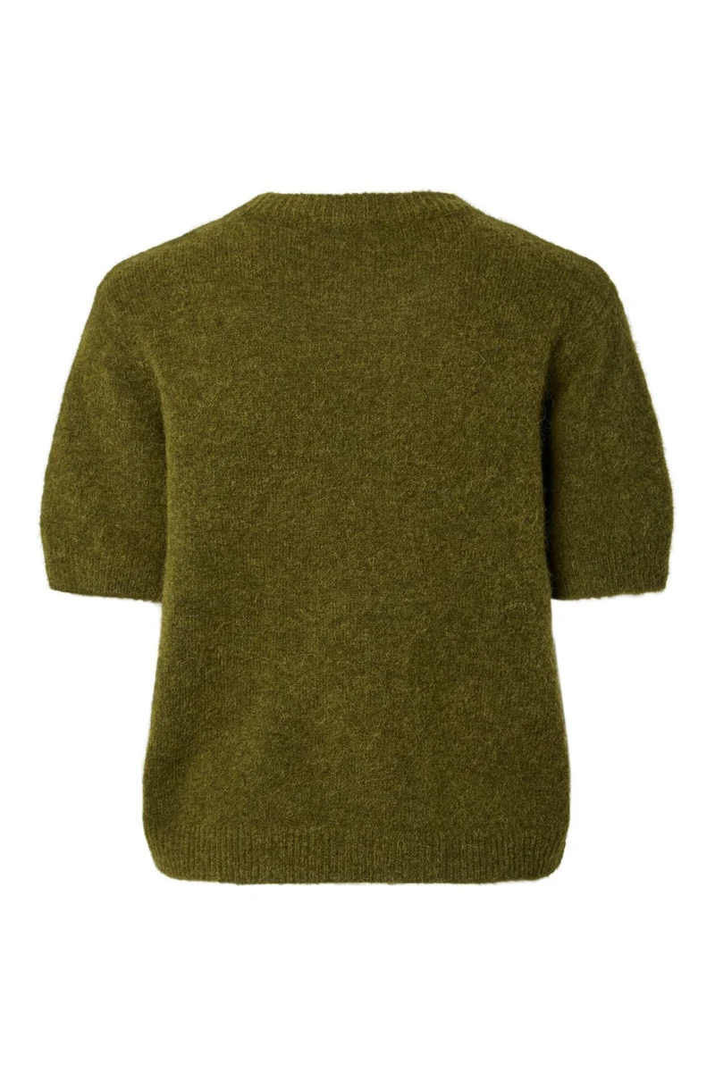 Yas - Yasjohi Ss Wool Blend Pullover - 5109007 Fir Green