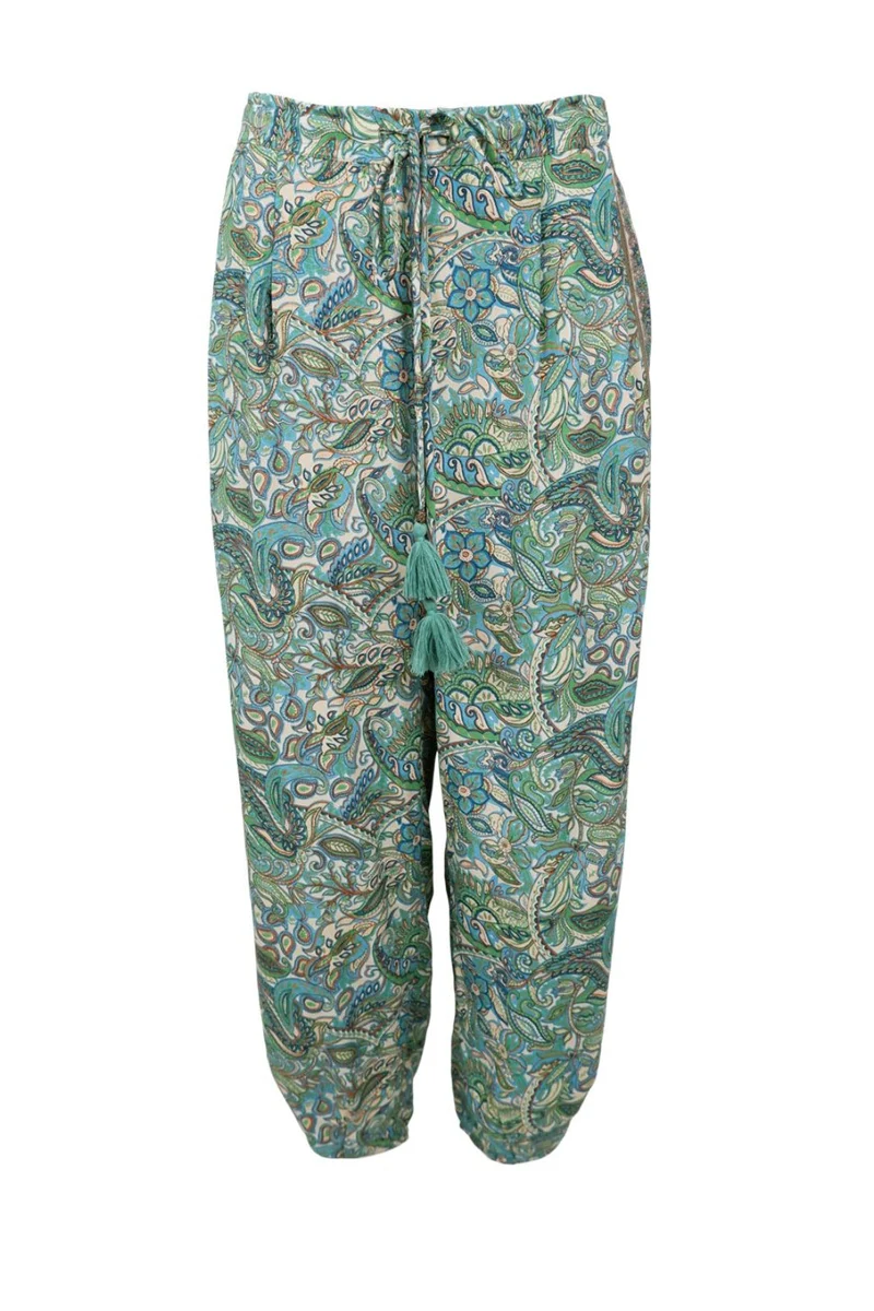Black Colour - Bcluna Barrel Pant 39237 - Sea Green