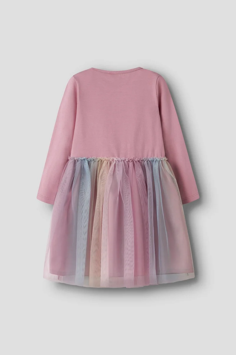 Name It - Nmfjolina Ls Tulle Dress - 5041701 Lilas