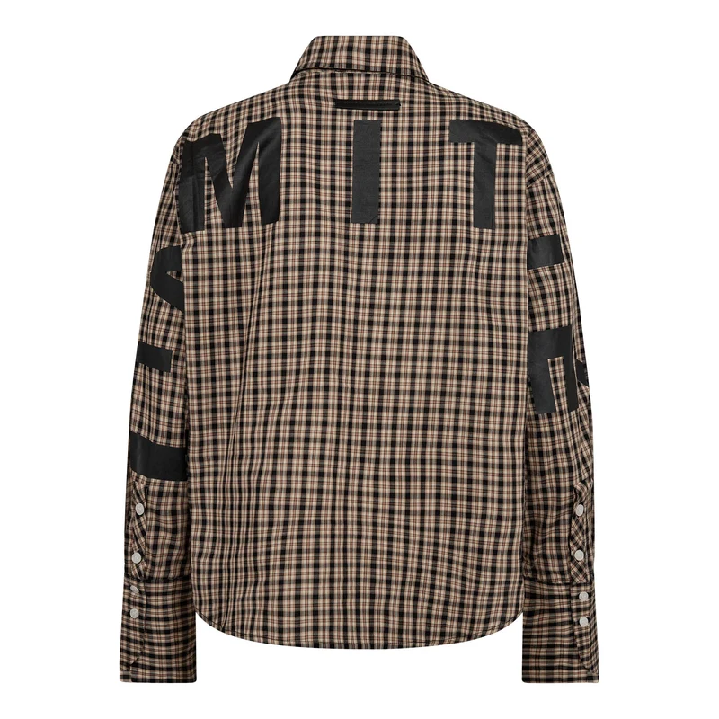 Haute L'Amitié - Maxi Logo Check Shirt HL10813 - Dessert